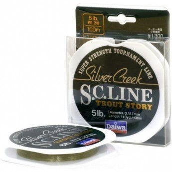 Монолеска DAIWA Silver Creek S.C. Line 3 Lb (0.144мм) - 100м Монолеска DAIWA Silver Creek S.C. Line 3 Lb (0.144мм) - 100м